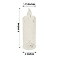 Efavormart 3 Pack | 6" Warm White LED Rose Halo Battery Operated Candle ...