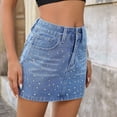 thumbnail image 5 of Tqcoqu Denim Jeans Mini Skirt for Women Low Rise Micro Skort 2026 Summer Y2k Skirts Trendy Skirt,Light Blue Women's S-XXL, 5 of 6