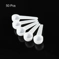 thumbnail image 3 of Unique Bargains Micro Spoons 5 Gram Measuring Scoop Plastic Round Bottom Mini Spoon 50 Pack, 3 of 6