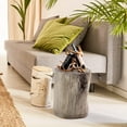 thumbnail image 6 of SUNBURY Stump Side Table, Concrete Side Table Coffee Log End Table,Patio Faux Wooden, Light Grey Stool Prop  Stand Holder for Garden Household Living Room, 6 of 7