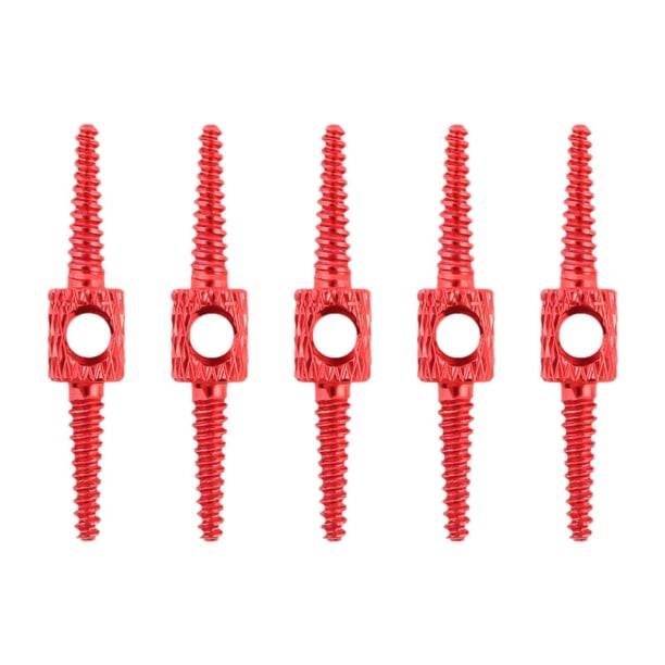 5 piezas de carcasa de cable de cambio de freno de bicicleta, adaptador de reparación de tubería de aceite resistente Rojo