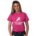thumbnail image 5 of I Dont Believe in Humans Unicorn Women's Graphic T Shirt Tees Brisco Brands L, 5 of 6