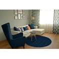 thumbnail image 4 of Garland Rug Sparta Navy Round Indoor Area Rug, 5' x 5', 4 of 7