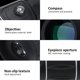 thumbnail image 4 of Al aire libre portátil ligero doble foucs monocular alcance para camping caza (negro), 4 of 8