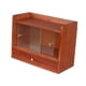 thumbnail image 2 of Organizador de escritorio vintage Gabinete de almacenamiento a prueba de polvo Caja de almacenamiento de escritorio retro Madera para sala de estar, 2 of 9