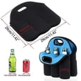 thumbnail image 5 of 6 Bottles Extra Thick Insulated Neoprene Carrier Bottle Tote Carry Bag for Beer Baby Bottle Cans Drinks, 5 of 5