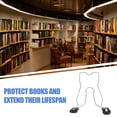 thumbnail image 3 of CRILSTYLEO Libros Colgante Negro Con Soporte De Resorte Para Almacenamiento En Estantes, 3 of 7