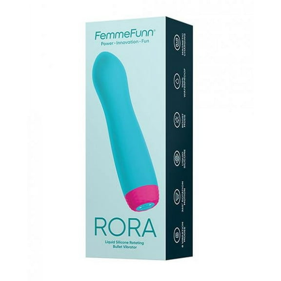 Femme Funn Rora Silicone Vibrator Bullet with Full 360° Rotation - Waterproof and Rechargeable