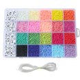 thumbnail image 3 of 3300PCS Seed Bead Set Mini 24-Grid DIY Craft Bead with Rope for Jewelry Making, 3 of 7