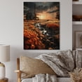 thumbnail image 2 of Designart "Sunlit Haven at the Farmhouse" Landscape & Nature Print on Natural Pine Wood, 2 of 5