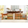thumbnail image 2 of Fall Pillow Covers 16 x 16 Inch Set of 4, Thanksgiving Buffalo Check Farmhouse Decorations White Pumpkin Outdoor Autumn Blessed Pillows Decorative Throw Cushion Case for Home Decor S24F05-16, 2 of 6