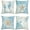 Marine Animals, variant on Ocean Beach Throw Pillow Covers 18 x 18 Inch Seahorse Turtle Starfish Coastal Outdoor Decorative Pillows Soft Velvet Cushion Cases for Couch Sofa Bed Home Decor Set of 4