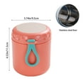 thumbnail image 3 of Vacuum Insulated Food Jar Thermos for Hot Food & Soup, Compact Stainless Steel Vacuum Lunch Container - 11 oz, Sealing Cap, Portable Handle,Premiun PP Cup Thermos for Hot Food(Orange,3.74x4.52"), 3 of 8