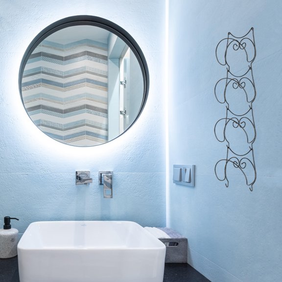 WHAMVOX Bathroom Towel Racks 4 Layers Wall Mounted Towel Holder Rolled Towels Racks Bath Towel Washcloths Wall Holders For Bathroom Storage Organizer