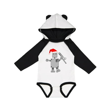

Inktastic Trombone Santa Hat Robot Gift Baby Boy or Baby Girl Long Sleeve Bodysuit
