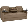 thumbnail image 3 of Qualitex De Leon Console DX RV Sofa Bed - 72" Wide - Light Sand Ultimate Leather, 3 of 9