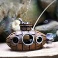 thumbnail image 3 of Fish Tank Submarine Decor: Vintage Aquarium Ornament, Breeding Habitat, Safe PVC Decoration for Aquatic Pets, 3 of 5