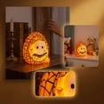 thumbnail image 5 of JHRGJIO Ghost Reading Book LED Night Light, Stained Egg Shaped Cute Halloween Table Lamp with Base, Spooky Glowing Ornament for Home Bedroom Desk Shelf Display, 5 of 6