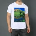thumbnail image 2 of Solid ColorLandscape Oversize T-shirts For Women Basic Plus Tees Baggy t Shirts, 2 of 5