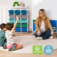 thumbnail image 6 of ECR4Kids 5-Tier Storage Rack with 15 Cubby Bins 5x3, Contemporary, 1, 6 of 9