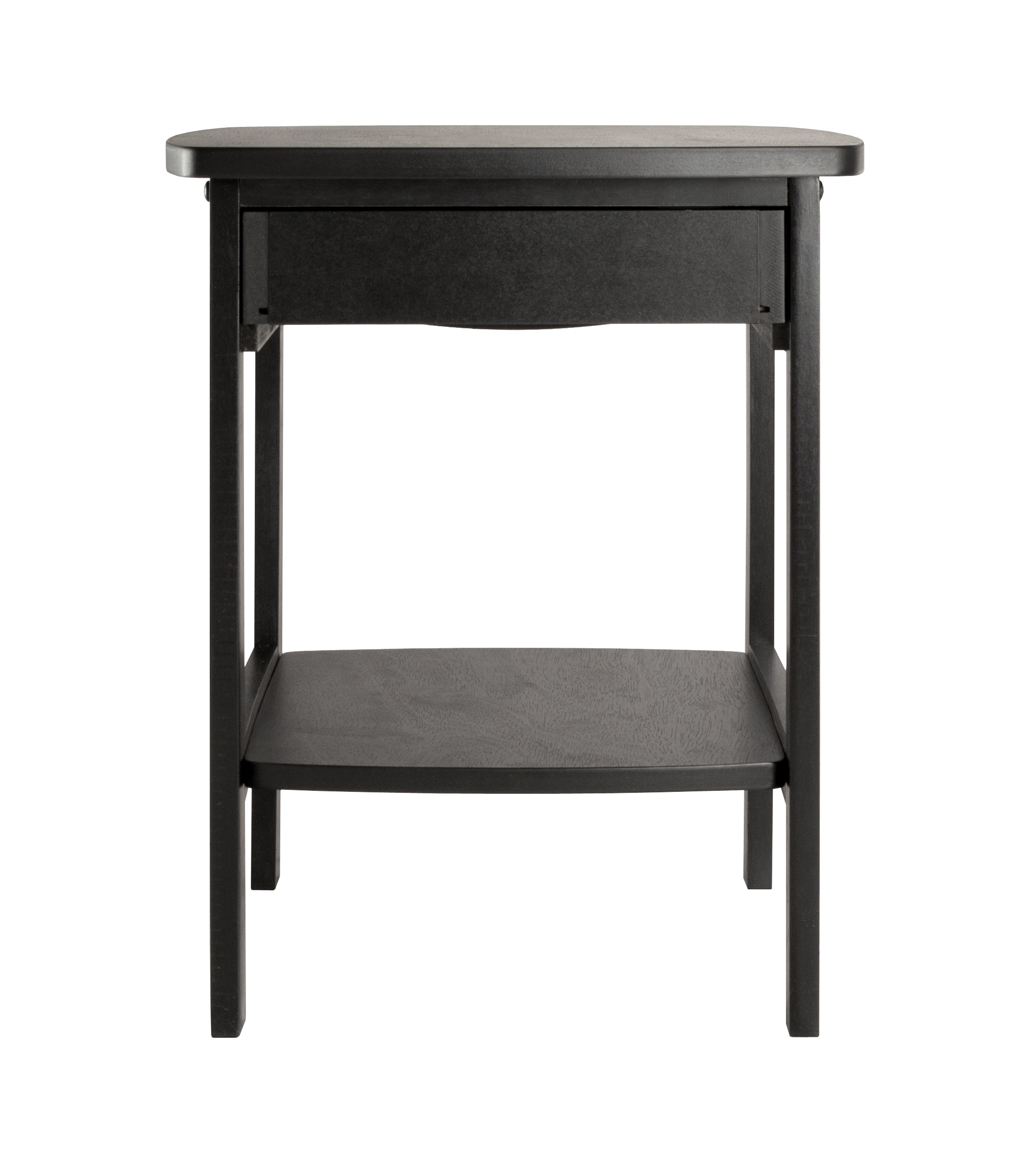 Winsome Wood Claire Curved Nightstand, Black Finish - image 4 of 5