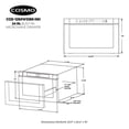 thumbnail image 5 of Cosmo 24 in. Haven Collection 1.2 cu. ft. Built-in Microwave Drawer, 1000W, Touch Controls, Defrosting Rack in Matte Black, 5 of 11