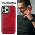 thumbnail image 7 of Decase Strong Magnetic Case for iPhone 15 Pro Max,Compatible with Mag-Safe,Military-Grade Shockproof PU Leather Slim Phone Case Hidden Kickstand Cover for Apple 15 Pro Max,winered, 7 of 7