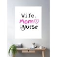 thumbnail image 2 of Wife Mom Nurse Poster Wall Art, Modern Wall Decor, 24x36 UNFRAMED, 2 of 3