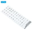 thumbnail image 3 of Uxcell Portuguese Keyboard Stickers Universal Keyboard Cover Frosted, White Background Black Lettering 6pcs, 3 of 5