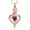Rose Gold, variant on Rose Flower Heart Urn Necklace for Ashes for Women Men Stainless Steel Crystal Cremation Jewelry Memorial Gift for Loved One
