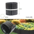 thumbnail image 5 of 4W Landscape Edging, 6-in x 20-ft, Flexible Corrugated Lawn Border, Galvanized Steel, Black, 5 of 9