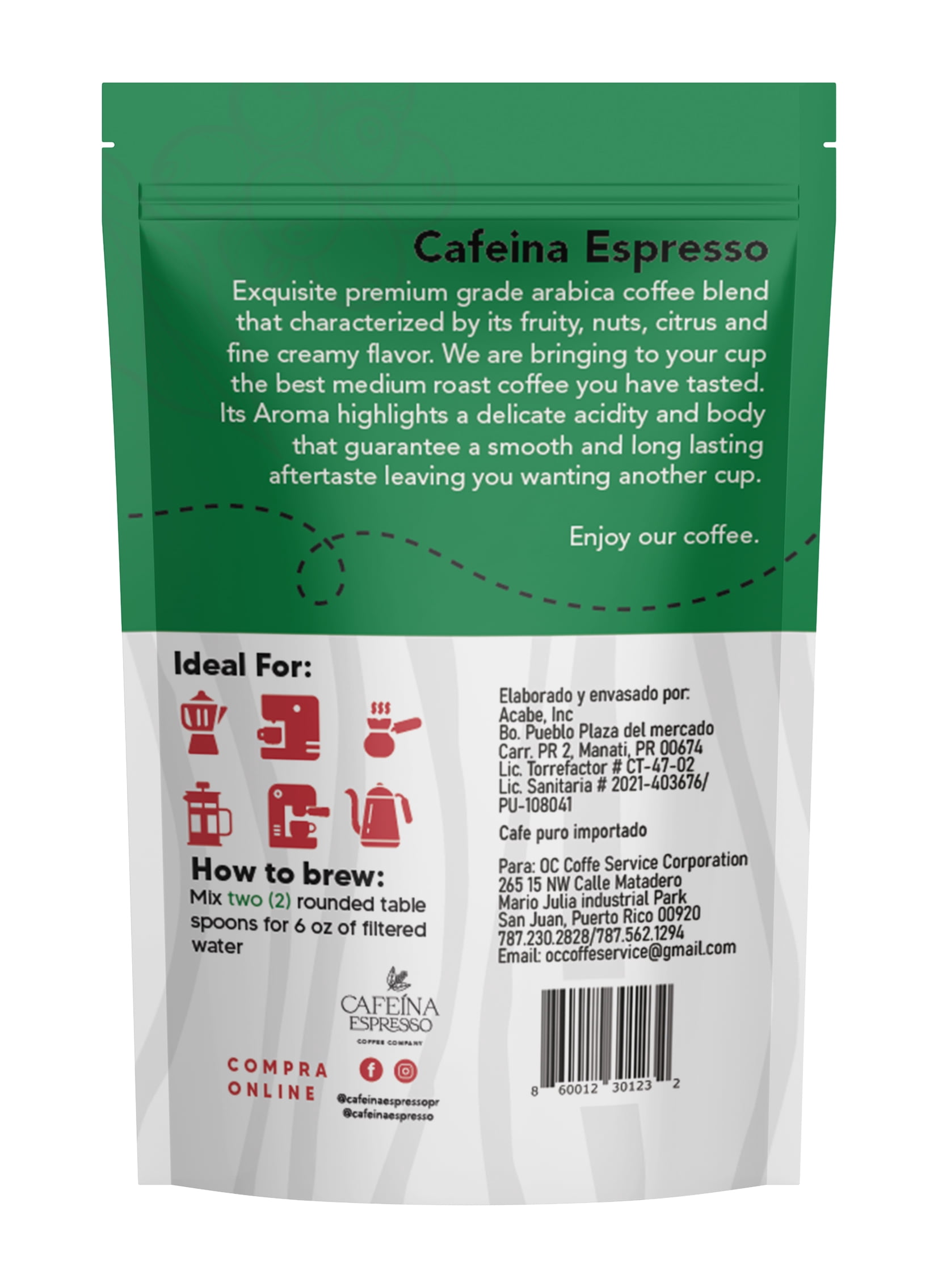 Cafeina Espresso Puerto Rico