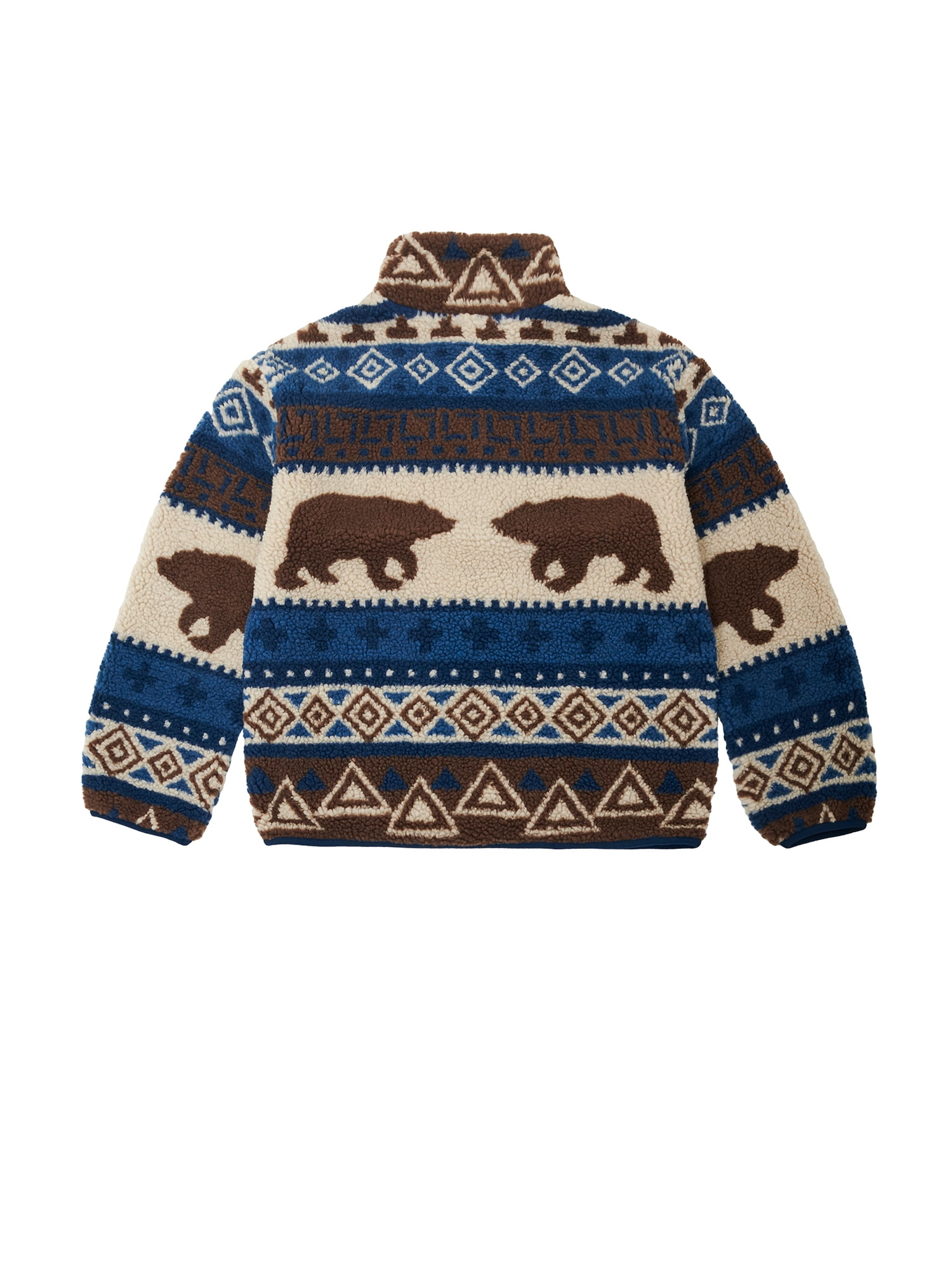 Weekend Academy Boys Faux Shearling Full Zip Jacket, Sizes 4-18