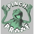 thumbnail image 2 of Women's The Muppets St. Patrick's Day Kermit Pinch Proof  Graphic Tee Athletic Heather 2X Large, 2 of 4