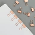 thumbnail image 4 of Wrapables Rose Gold Binder Clips for Office, Paper Clamps, Paper Clips, (Set of 40) Small, 4 of 7