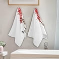 thumbnail image 3 of Coolnut Love Bikes Love Trees Bath Hand Towels 2 PCS, Ultra Soft and Highly Absorbent, Valentine's Day Decorative Fingertip Face Towel for Home, Bathroom, Kitchen, 28.3"x14.4", 3 of 4