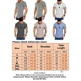 thumbnail image 2 of Mens Workout Shirts Short Sleeve Muscle Tee Tops Casual Ribbed Crew Neck TShirts for Bodybuilding Fitness Light Gray S, 2 of 2