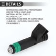 thumbnail image 5 of Fuel Injector No.YF1Z9F593AD Fuel Injection Nozzle for Ford Taurus 2001-2005 3.0L Black, 5 of 7