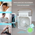 thumbnail image 4 of Enfriador de aire Zinker 600ml ventilador Evaporativo Portatil LED con 6 aspersores, 4 of 8