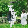 thumbnail image 6 of PENGXIANG Solar Wind Chimes,Solar Changing Color Angel Wind Chime LED Hanging Lamp Windchime Light LED Colorful Power Solar Wind Chimes Yard Home Garden Corridor, Balcony Decor Purple, 6 of 8