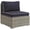Navy Blue/Gray, variant on Modern Contemporary Urban Design Outdoor Patio Balcony Garden Furniture Sofa Middle Chair, Sunbrella Rattan Wicker, Light Gray Beige