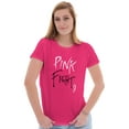 thumbnail image 3 of Pink Fight Breast Cancer Awareness Womens Fitted Plus Size Graphic Tee Brisco Brands 3X, 3 of 5