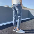 thumbnail image 5 of Pantalones ajustados para hombre, pantalones vaqueros con bolsillos, pantalones vaqueros negros ajustados para hombre, pantalones casuales ajustados, baratos, talla grande, de lujo, novedad de 2025, 5 of 5