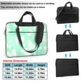 thumbnail image 6 of YFYANG 14 inch Universal Laptop Bag Oxford Cloth Laptop Sleeve, Multi-functional Green Butterfly Pattern Notebook Computer Messenger Bag Handbag, 6 of 8