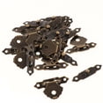 thumbnail image 3 of 12pcs Hinges, Latch Hasp Jewelry Box, Mini with Screws , Brown, 3 of 8