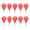 Red, variant on YAHHU 10pcs Surfboard Fin Key for FUTURE Professional Small Holes Surfboard Fin Hex Key Replacement Surfing Board Accessory Essential Kit, Red Color, Compact 3.94 inches / 10 cm Length Set