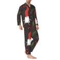 thumbnail image 3 of Kll Cute Christmas Gnomes Sleepwear Mens Flannel Pajamas,Long Cotton Pj Set, 3 of 9