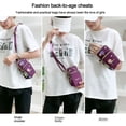 thumbnail image 4 of Fashion With Headphone Plug Outdoors 3 Layer Wallet Cell Phone Pouch Coin Purse Shoulder Bag Phone Crossbody Bags 02, 4 of 8
