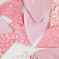 thumbnail image 2 of FESTFENDS 1Set Triangle Pennant Banner Pink Floral for Baby Shower and Indoor Decor Hanging Decorations, 2 of 8