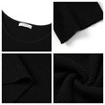 thumbnail image 6 of UVN Blouses for Women Summer Short Sleeve Crew Neck Tops Ribbed Knitted Slim Fit Basic Tees, 6 of 9